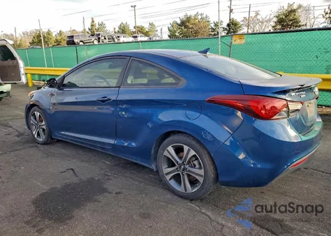 2014 Hyundai Elantra Coupe Gs from USA, damaged, VIN KMHDH6AH8EU023894